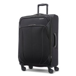 American Tourister - 4 Kix 2.0 28" Expandable Spinner Suitcase - Black - Front_Zoom
