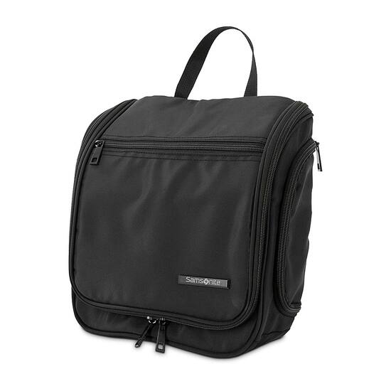Amazonbasics hanging toiletry kit black sales