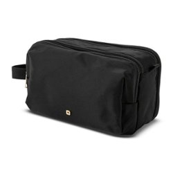 Samsonite - Companion Bags Top Zip Deluxe Travel Kit - BLACK - Front_Zoom