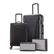 Front. American Tourister - Troupe Duo 24" Expandable Spinner Suitcase Set 4 Piece - Black.