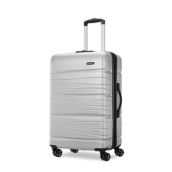 Samsonite - Evolve Se Medium 24" Expandable Spinner Suitcase - Arctic Silver - Front_Zoom