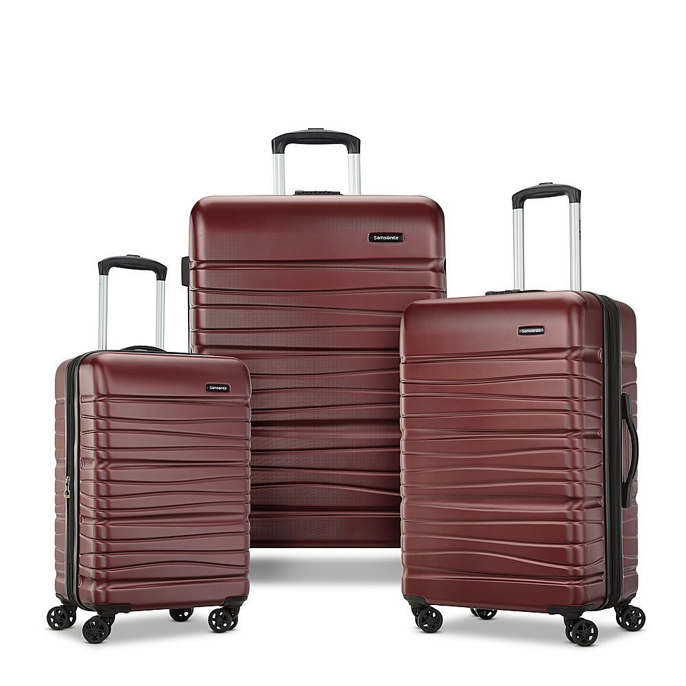 Best Buy: Samsonite Evolve Se 28 Expandable Spinner Suitcase Set 3 Piece  Matte Burgundy 145796-4387