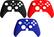 Front. SCUF - Instinct Removeable Faceplate, Xbox Series X|S and Xbox One Controller Color Designs - Red.