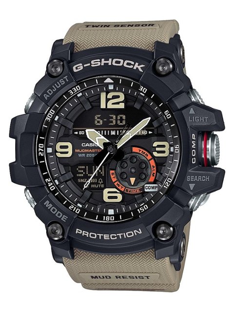 Casio Men's G-Shock Mudmaster Twin-Sensor Analog-Digital 55mm Watch GG1000-1A5 - Best Buy