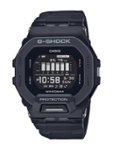 Front. Casio - Men's G-Shock Power Trainer with Bluetooth Mobile Link 46mm Watch - Black.
