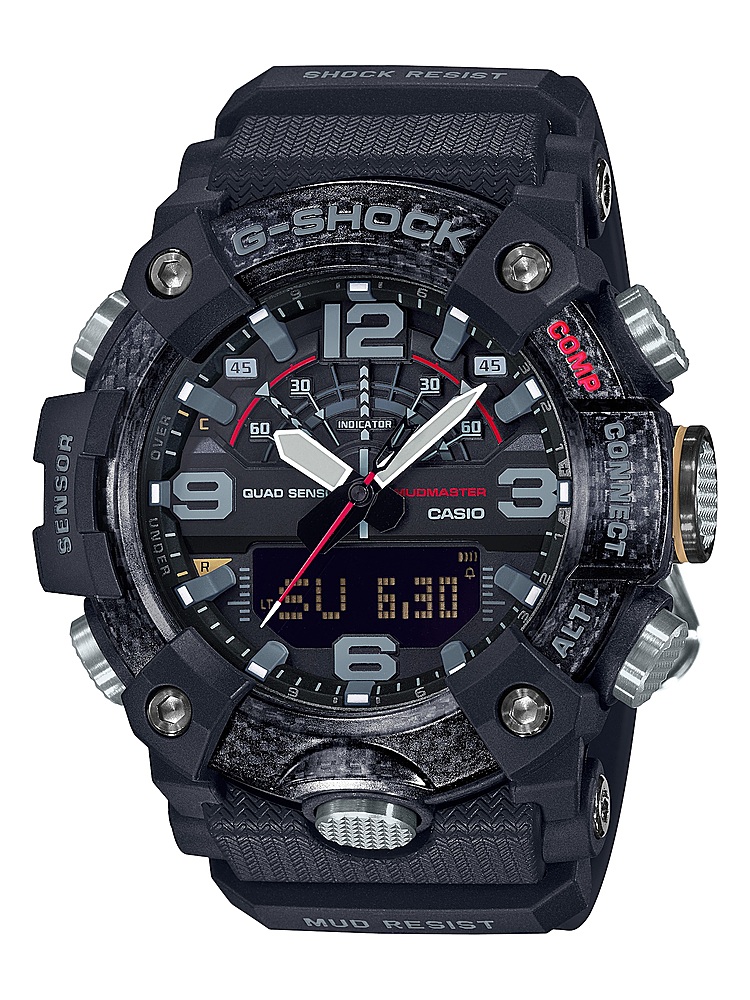 Casio Men's G-Shock Mudmaster Triple-Sensor Analog-Digital Mobile Link 51mm  Watch Black GGB100-1A - Best Buy