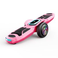 Swagtron - Shuttle Zipboard Electric Hoverboard + Skateboard w/ Maximum Range 3 miles & Maximum Speed  6.3mph - Pink - Front_Zoom