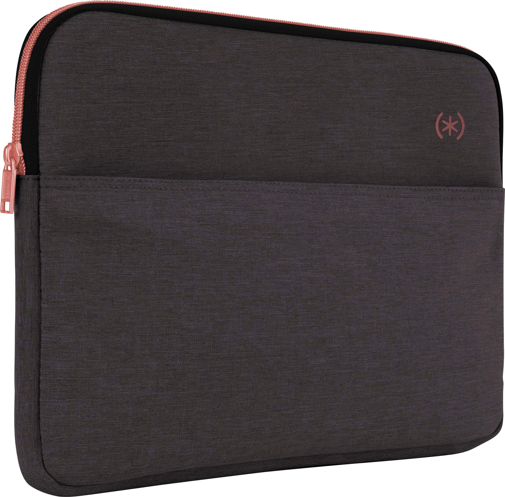 Front. Speck - Transfer Pro Pocket Protective Sleeve Universal 13"-14" for MacBook computers, laptops and tablets - Cloudy Grey/Rose Gold.