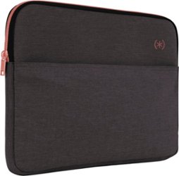 Speck - Transfer Pro Pocket Protective Sleeve Universal 13"-14" for MacBook computers, laptops and tablets - Cloudy Grey/Rose Gold - Front_Zoom