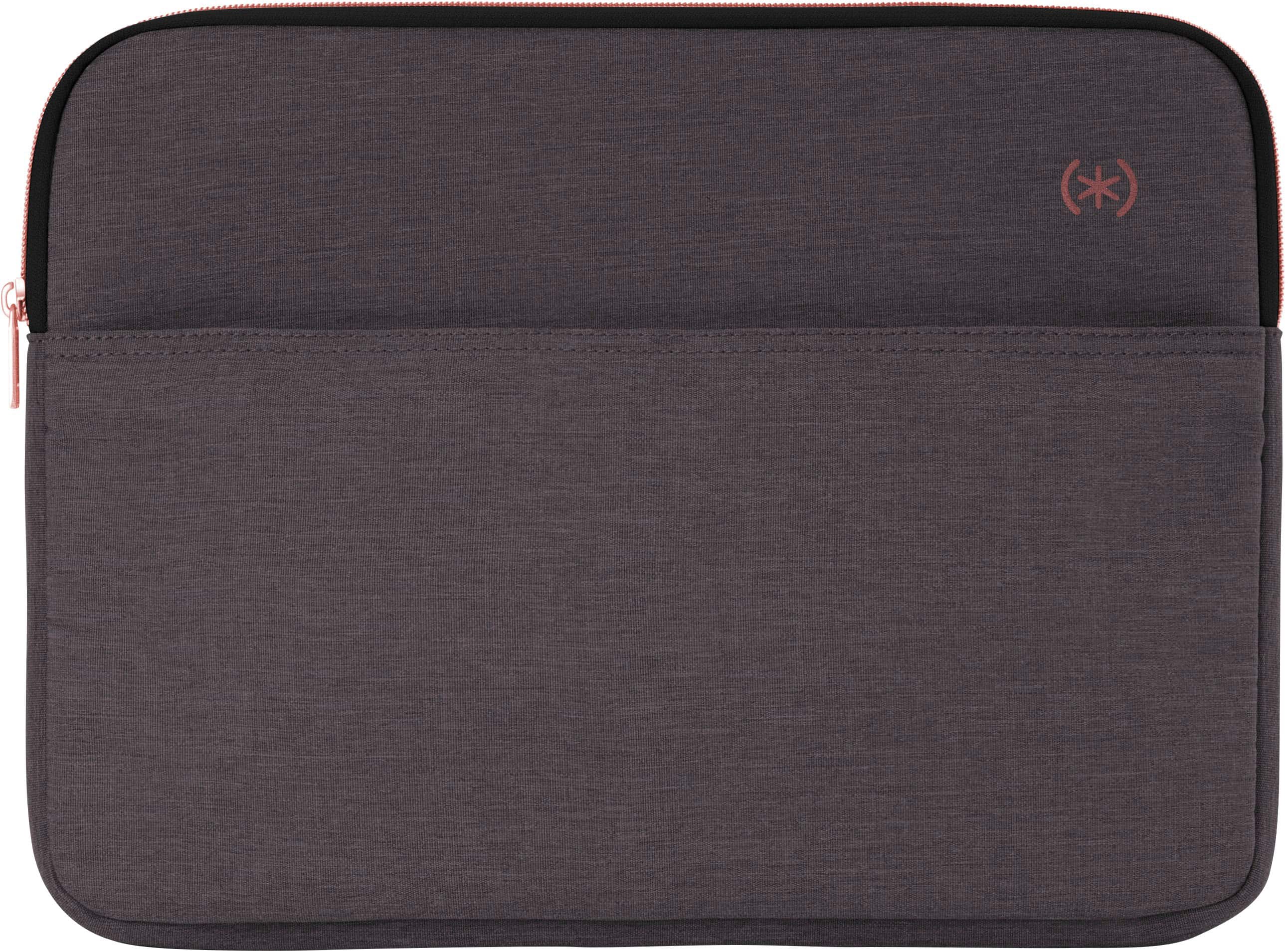 Angle. Speck - Transfer Pro Pocket Protective Sleeve Universal 15"-16" for MacBook computers, laptops and tablets - Cloudy Grey/Rose Gold.