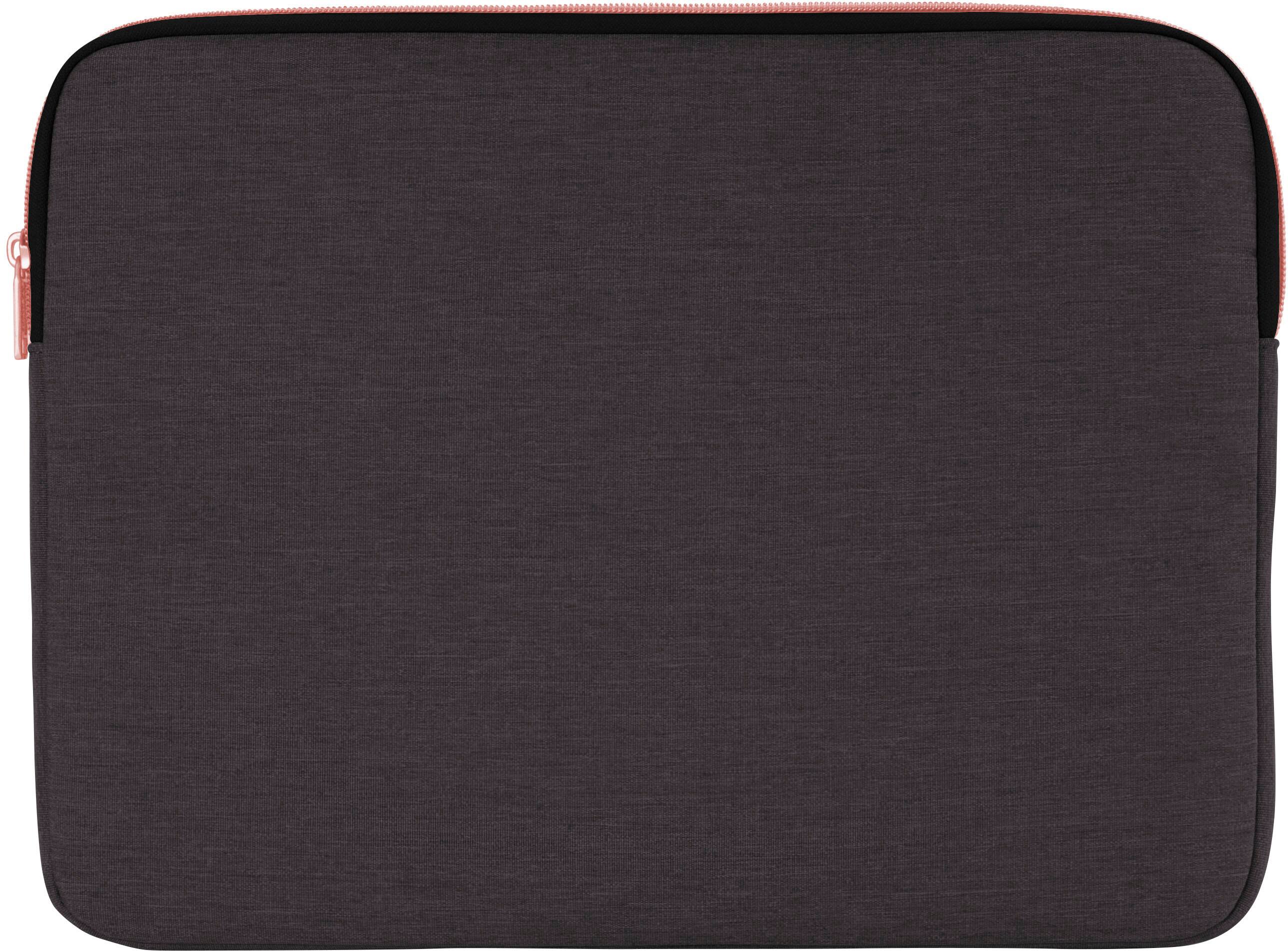 Left. Speck - Transfer Pro Pocket Protective Sleeve Universal 15"-16" for MacBook computers, laptops and tablets - Cloudy Grey/Rose Gold.