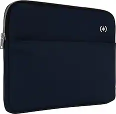 Front. Speck - Transfer Pro Pocket Protective Sleeve Universal 13"-14" for MacBook computers, laptops and tablets - Coastal Blue/White.