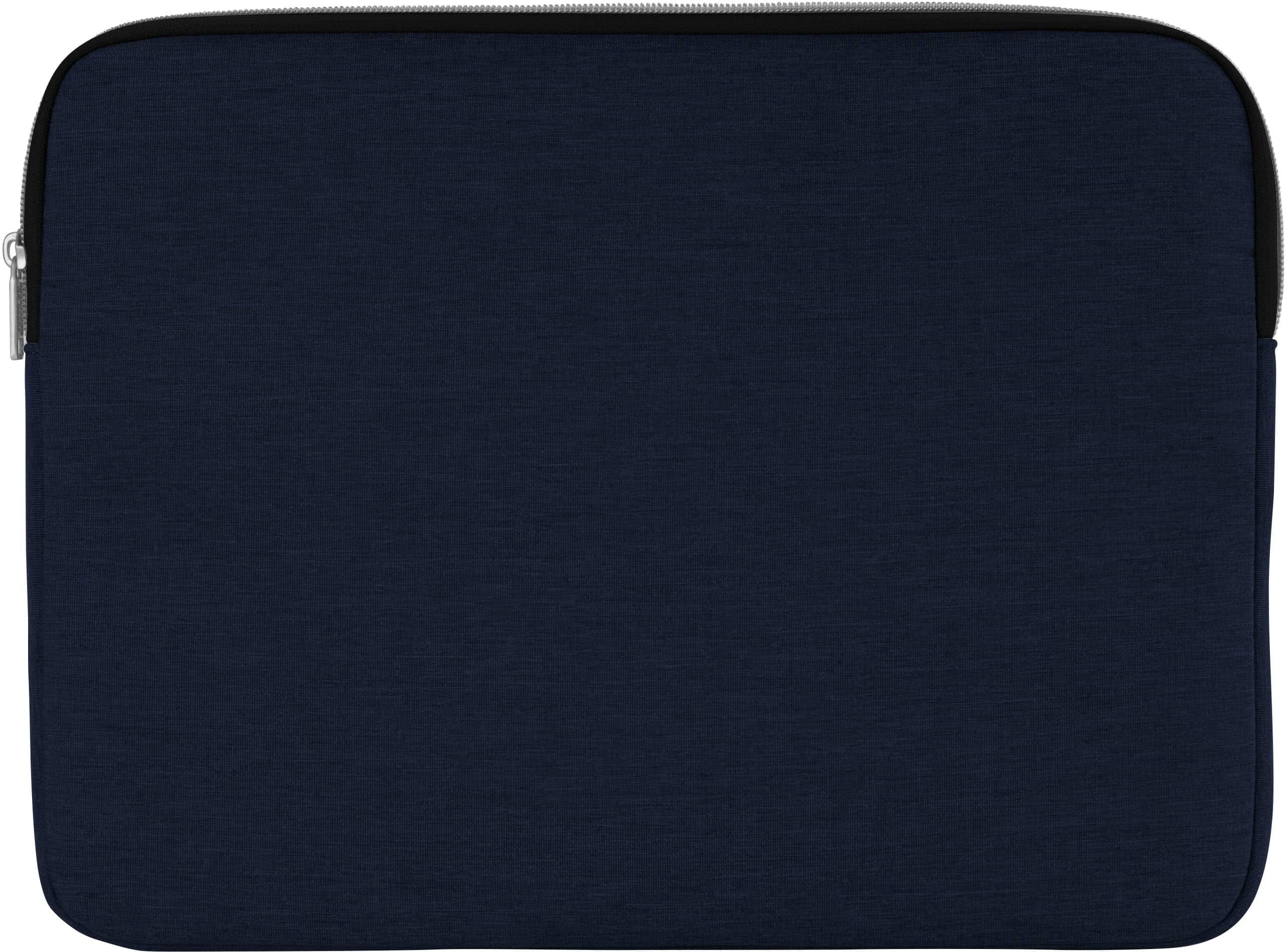 Left. Speck - Transfer Pro Pocket Protective Sleeve Universal 13"-14" for MacBook computers, laptops and tablets - Coastal Blue/White.