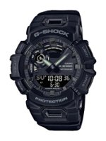 Casio - Men's G-Shock Analog-Digital Step Tracker with Bluetooth Mobile Link 49mm Watch - Black - Front_Zoom
