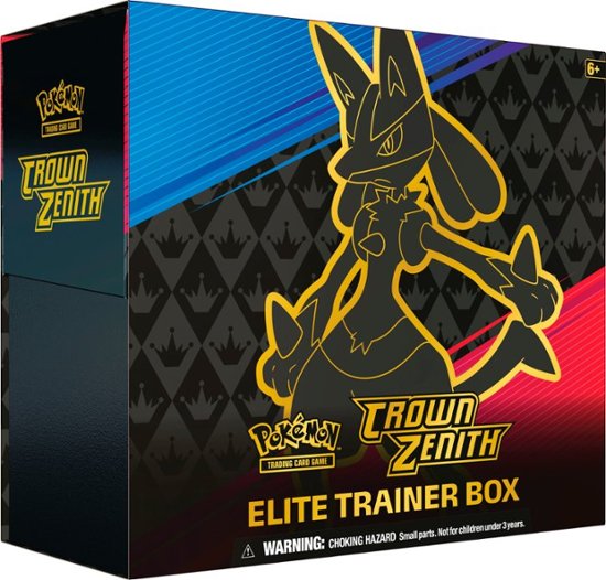 Front. Pokémon - Trading Card Game: Crown Zenith Elite Trainer Box.
