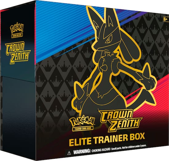 Front. Pokémon - Trading Card Game: Crown Zenith Elite Trainer Box.