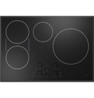 Café - 30" Electric Built In Cooktop, Customizable - Black - Front_Zoom