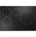 Front. Café - 30" Electric Built In Cooktop, Customizable - Black.