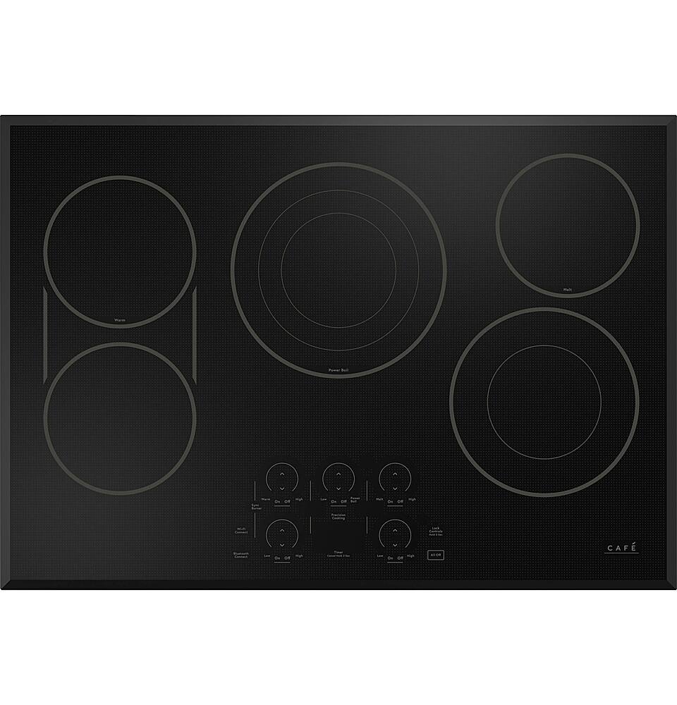 Café - 30" Electric Built In Cooktop, Customizable - Black