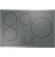 Café - 30" Electric Built In Cooktop, Customizable - Stainless Steel - Front_Zoom