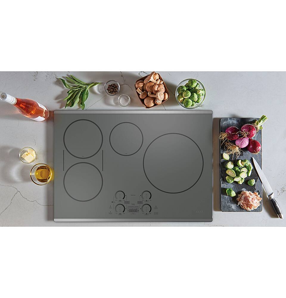Alt View 12. Café - 30" Electric Built In Cooktop, Customizable - Stainless Steel.