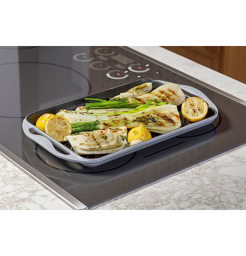 Alt View 24. Café - 30" Electric Built In Cooktop, Customizable - Stainless Steel.