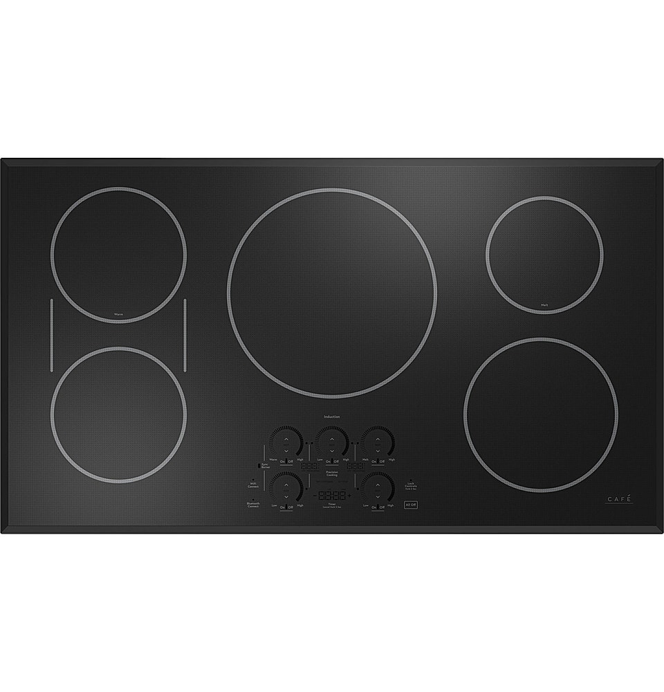 Café - ENERGY STAR 36" Built-In Touch Control Electric Induction Cooktop - Black - Front_Zoom