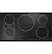 Front. Café - 36" Built-In Electric Induction Cooktop - Black.