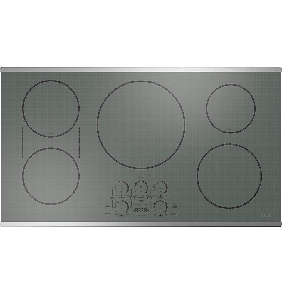Café - ENERGY STAR 36" Built-In Touch Control Electric Induction Cooktop - Stainless Steel - Front_Zoom