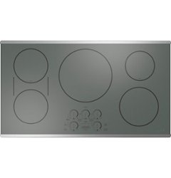 Café - 36" Electric Built In Cooktop, Customizable - Stainless steel - Front_Zoom