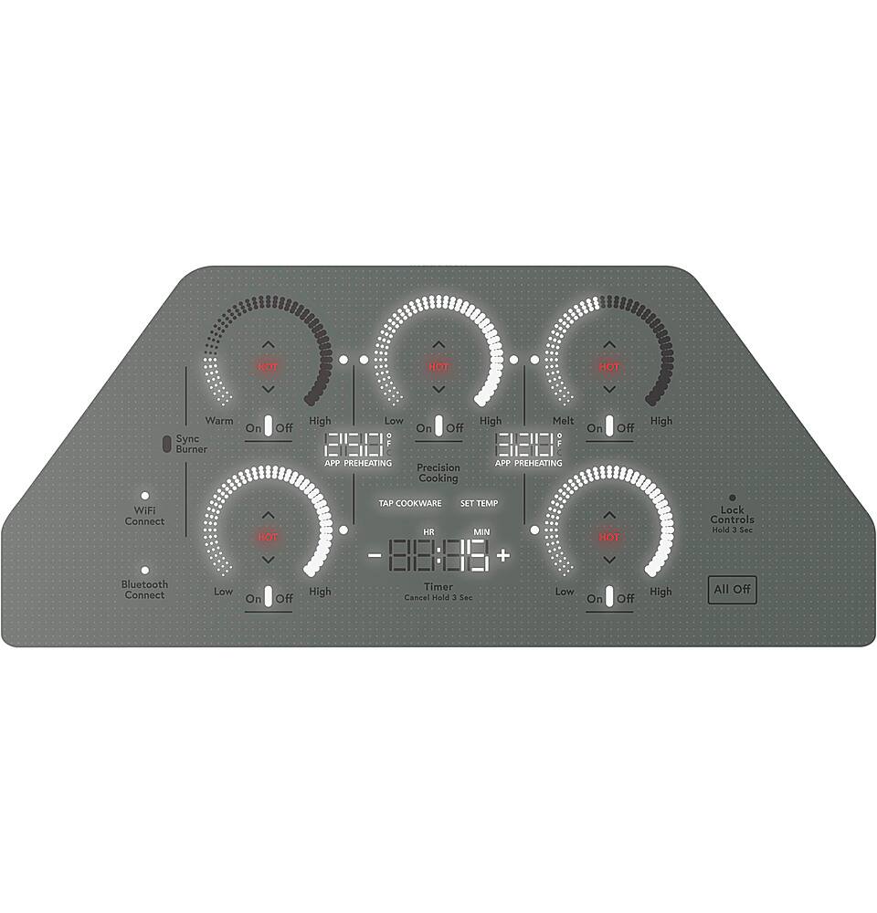 Alt View 13. Café - 36" Electric Built In Cooktop, Customizable - Stainless Steel.