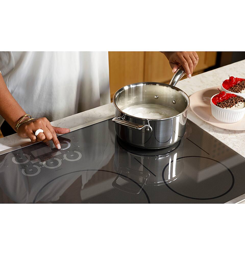 Alt View 15. Café - 36" Electric Built In Cooktop, Customizable - Stainless Steel.