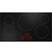 Angle. Café - 36" Electric Built In Cooktop, Customizable - Black.