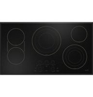 Café - 36" Electric Built In Cooktop, Customizable - Black - Front_Zoom
