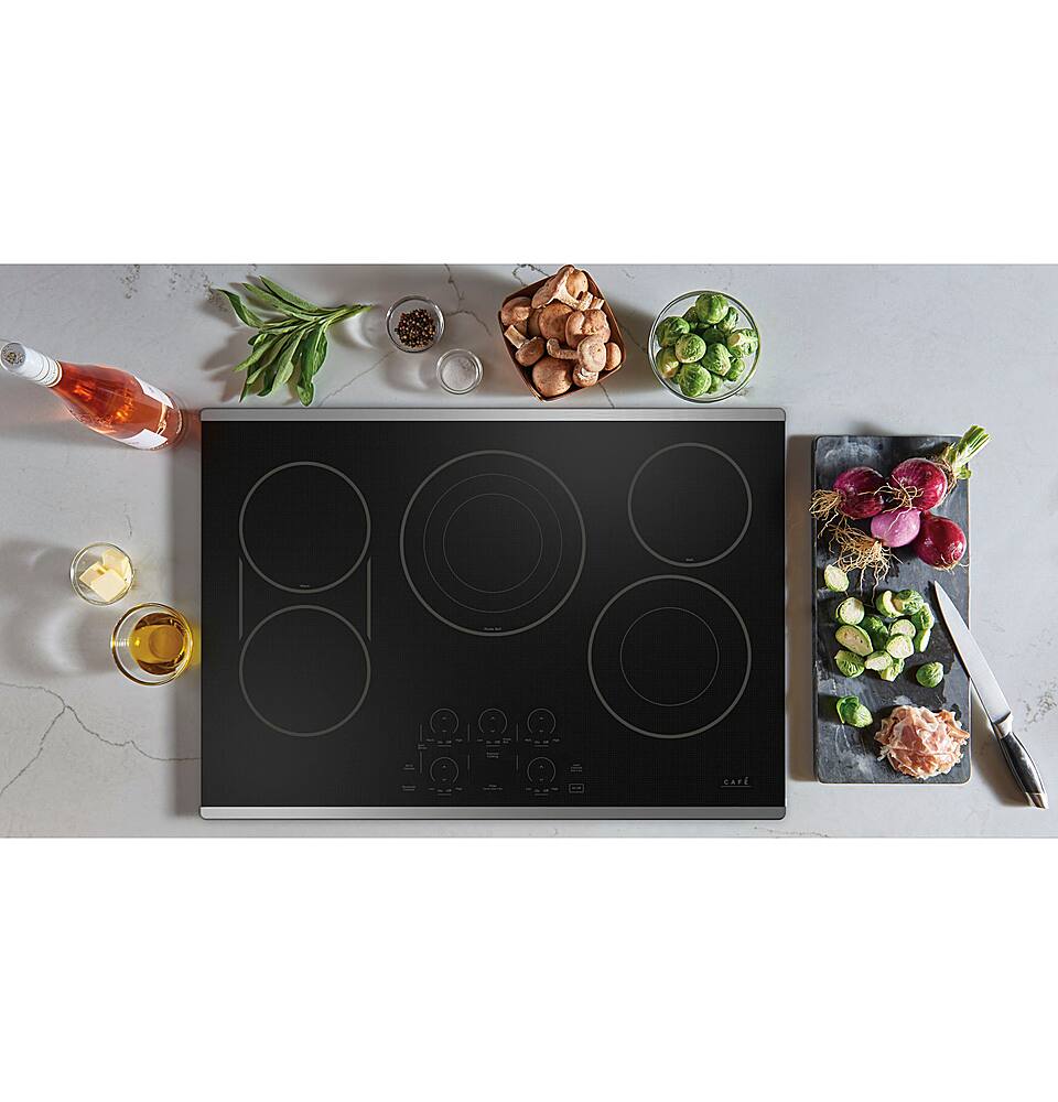 Alt View 13. Café - 30" Electric Built In Cooktop, Customizable - Stainless Steel.