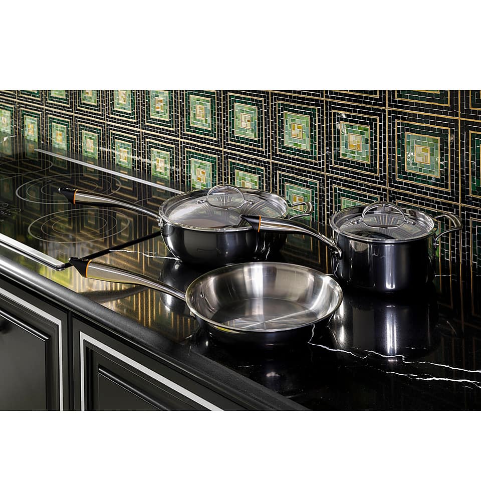Alt View 24. Café - 30" Electric Built In Cooktop, Customizable - Stainless Steel.
