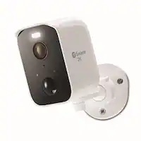 Swann - CoreCam Pro Single Indoor/Outdoor Wire-Free 2K 32GB Micro SD Card & Secure Cloud Storage Security Camera with Spotlight - White - Front_Zoom