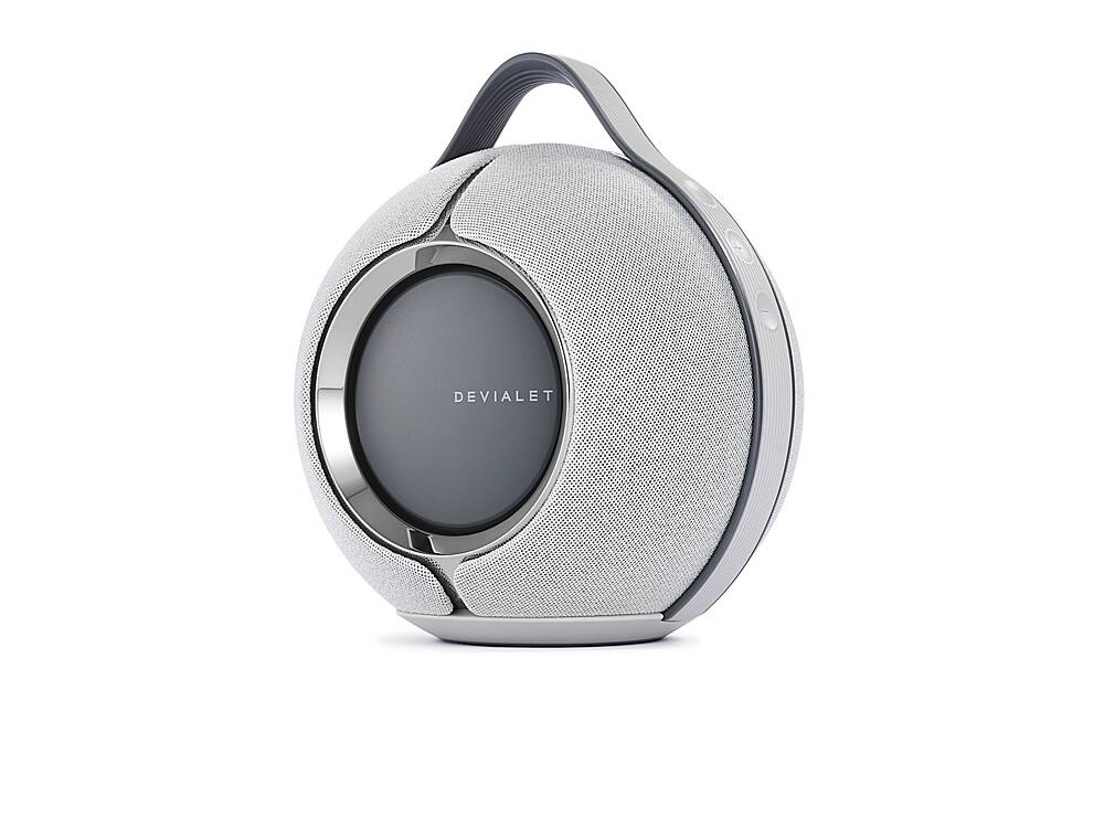 Left. Devialet - Mania Portable Bluetooth and Wi-Fi Capability Speaker - Light Gray.