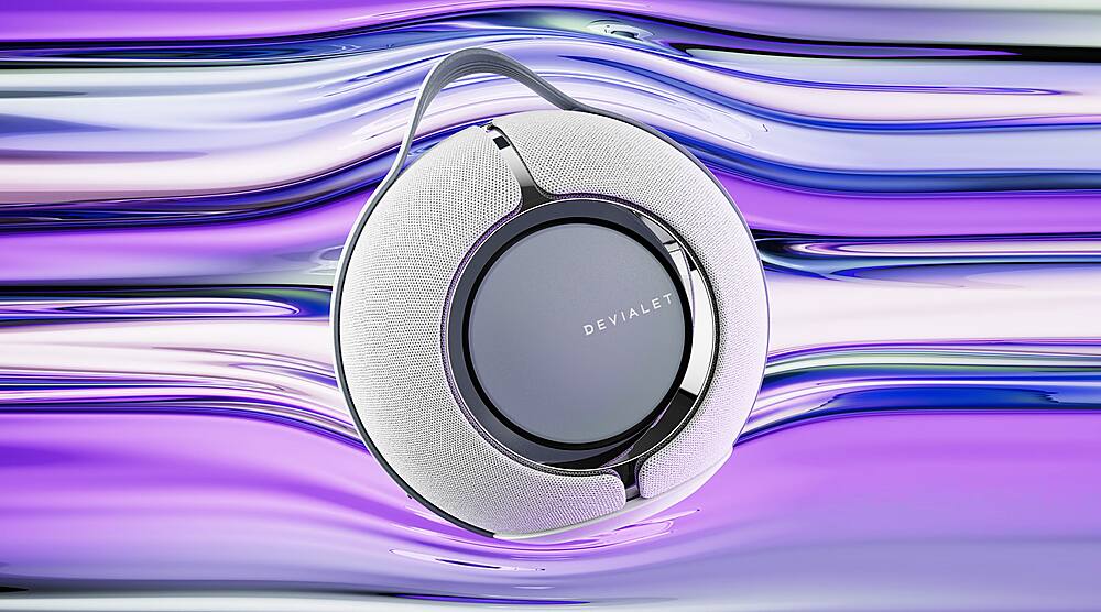 Alt View 20. Devialet - Mania Portable Bluetooth and Wi-Fi Capability Speaker - Light Gray.