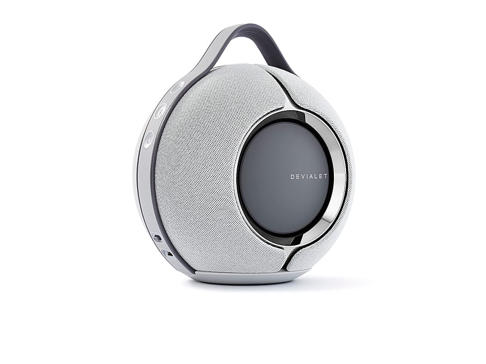 Devialet - Mania Portable Bluetooth and Wi-Fi Capability Speaker (w/Charging Dock) - Light Gray - Angle_Zoom