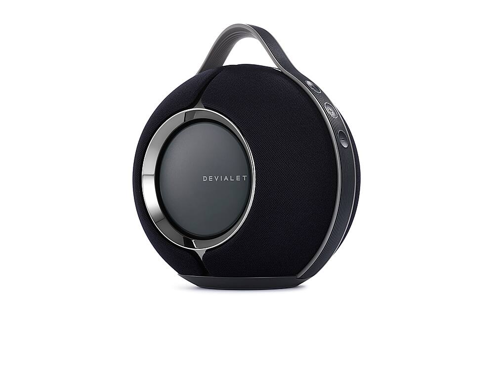 Left. Devialet - Mania Portable Bluetooth and Wi-Fi Capability Speaker - Deep Black.