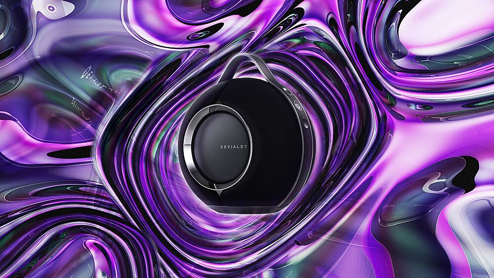 Alt View 20. Devialet - Mania Portable Bluetooth and Wi-Fi Capability Speaker - Deep Black.