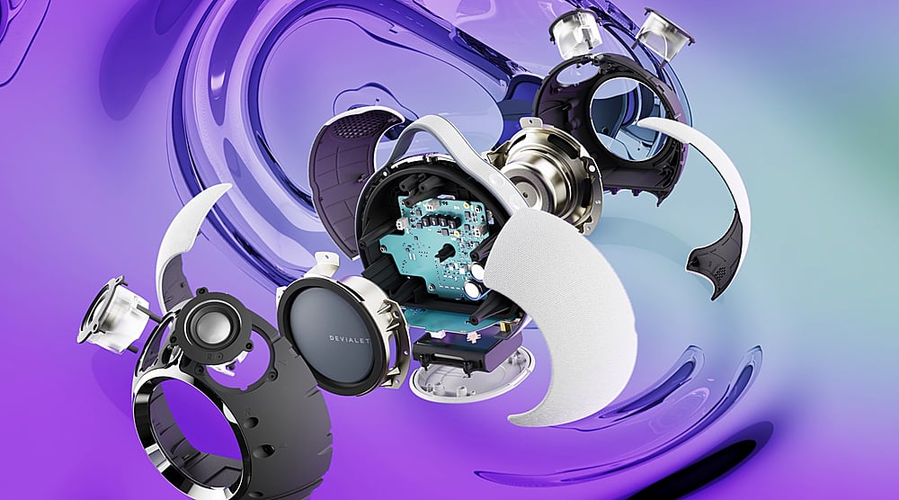 Alt View 22. Devialet - Mania Portable Bluetooth and Wi-Fi Capability Speaker - Deep Black.