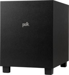 Polk Audio - Monitor XT10 100W 10" Down Firing Class D Amplification Subwoofer with Dolby Atmos and Auro 3D & DTS:X - Black - Front_Zoom