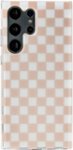 Front Zoom. Insignia™ - Hard-Shell Case for Samsung Galaxy S23 Ultra - Tan/White Checkers.