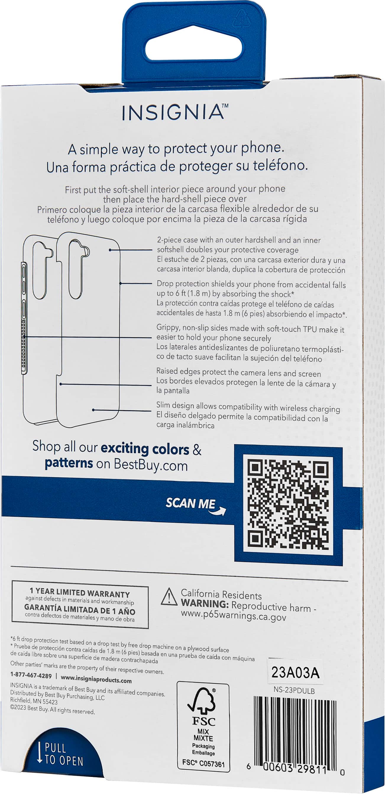 Alt View 11. Insignia™ - Dual-Layer Case for Samsung Galaxy S23+ - Black.