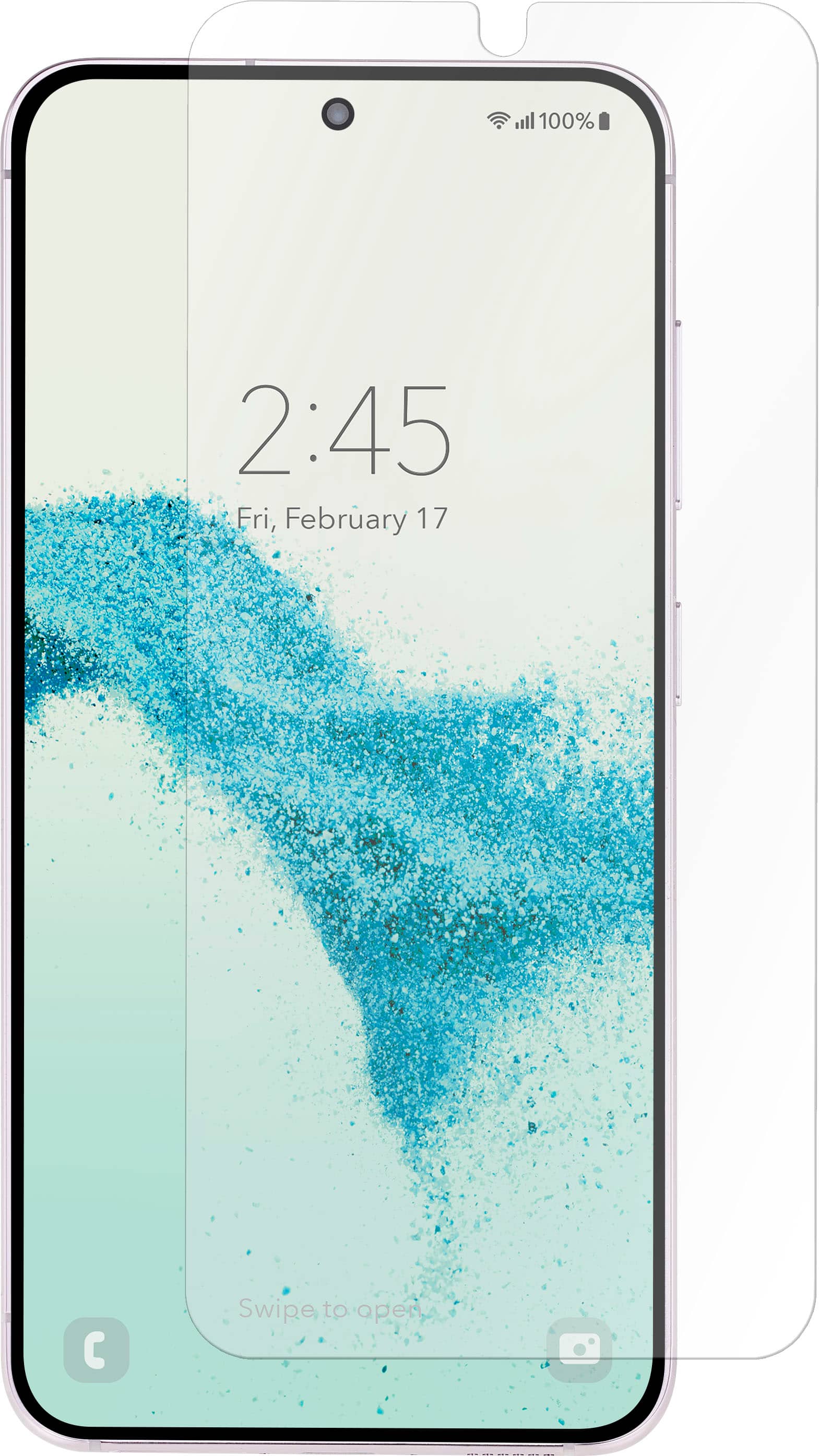 Insignia™ - Glass Screen Protector for Samsung Galaxy S23 and S22 (2-Pack) - Clear - Angle_Zoom