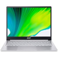 Acer - Swift 3 13.5" Refurbished Laptop Intel Core i7-1165G7 2.8GHz with 8GB RAM and 512GB SSD - Sparkly Silver - Front_Zoom
