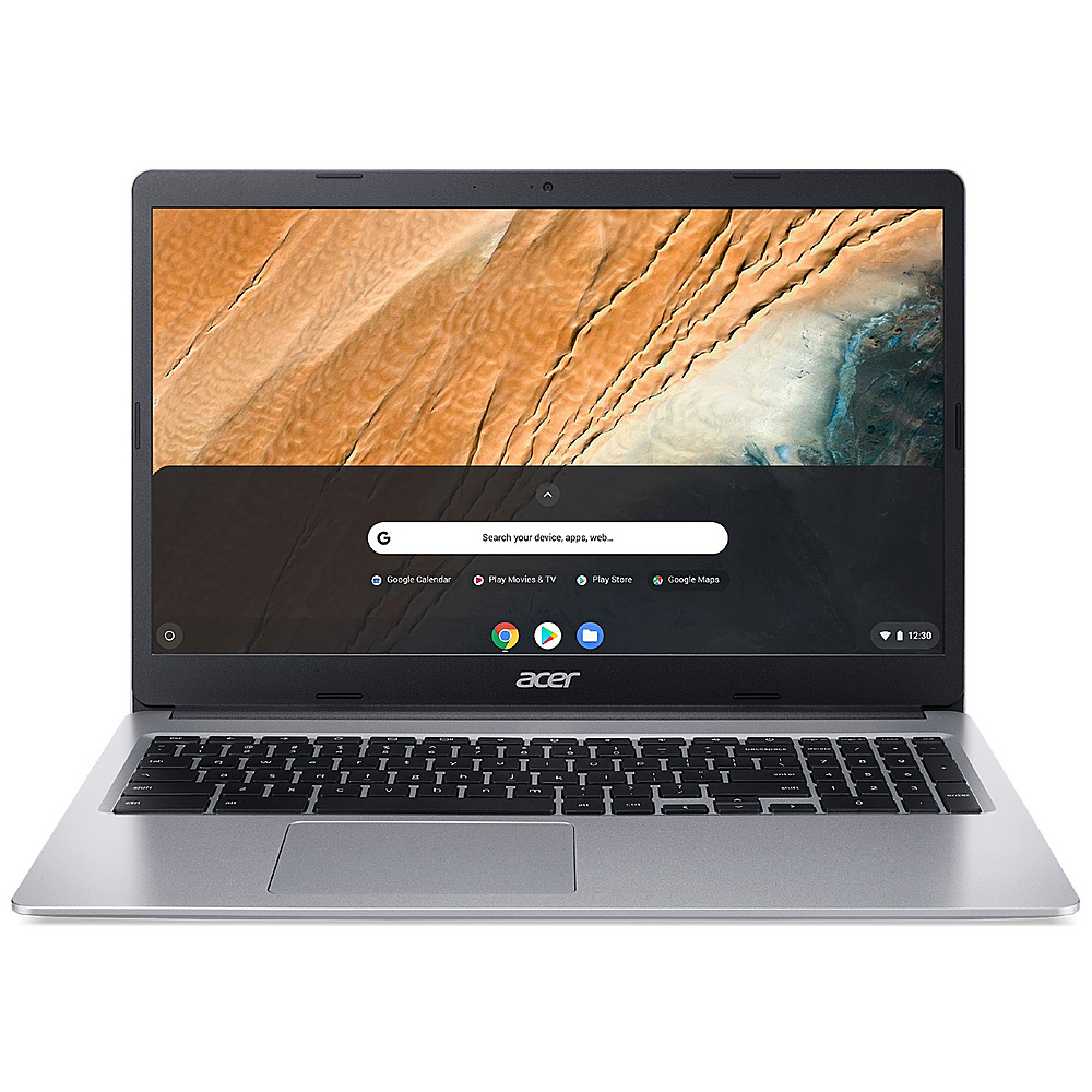 Acer – Chromebook 315 15.6″ Refurbished Intel Celeron N4020 1.1GHz with 4GB RAM and 64GB FLASH – Pure Silver