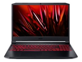 Acer - Nitro 5 15.6" Refurbished Gaming Laptop Intel Core i5-11400H 2.70GHz with 16GB RAM and 512GB SSD - Shale Black - Front_Zoom